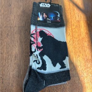 Star Wars socks size 6-12 Obi-Wan Kenobi, (2) pair , New